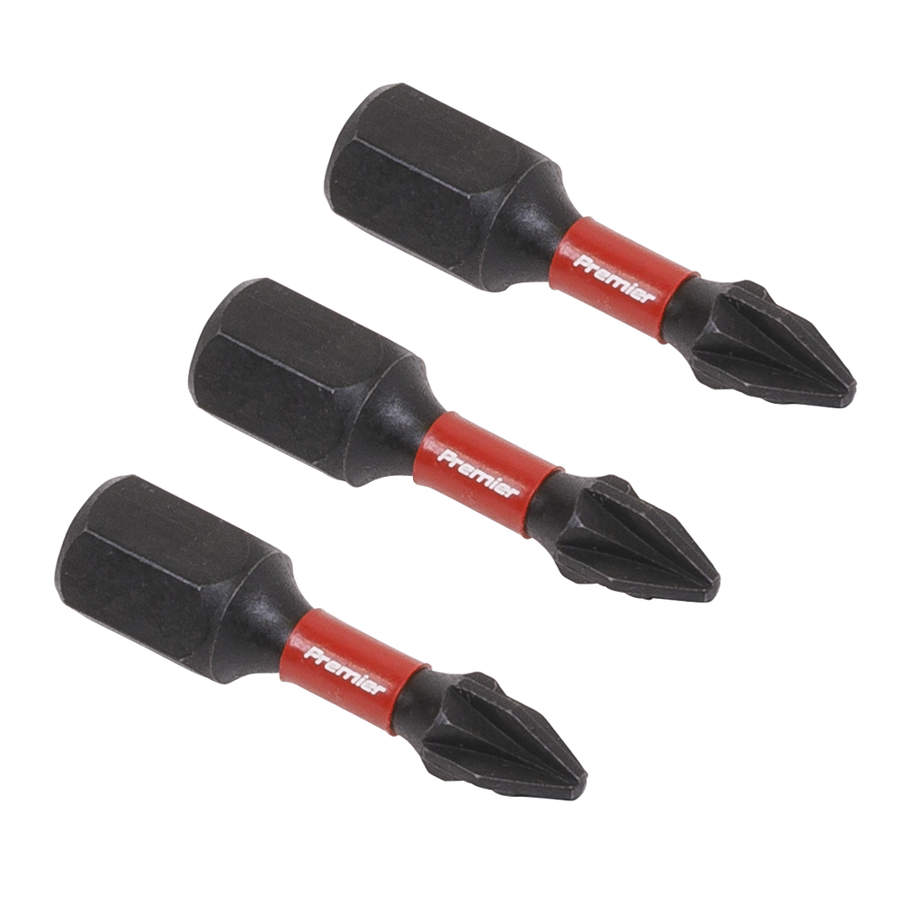 Sealey Premier Pozi Impact Power Tool Bits #1 x 25mm 3pc