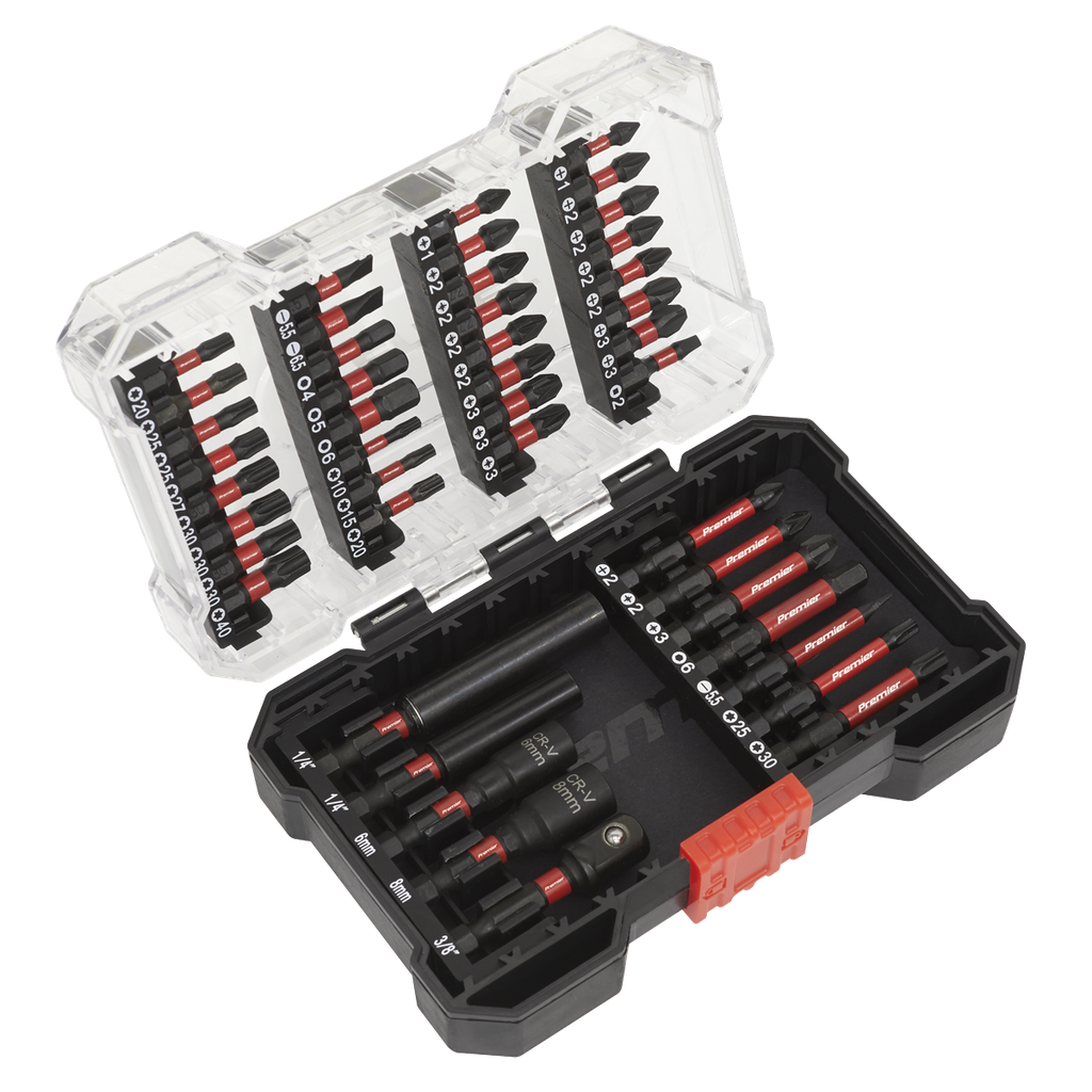 Sealey Premier Power Tool Bit Set 44pc Impact Grade