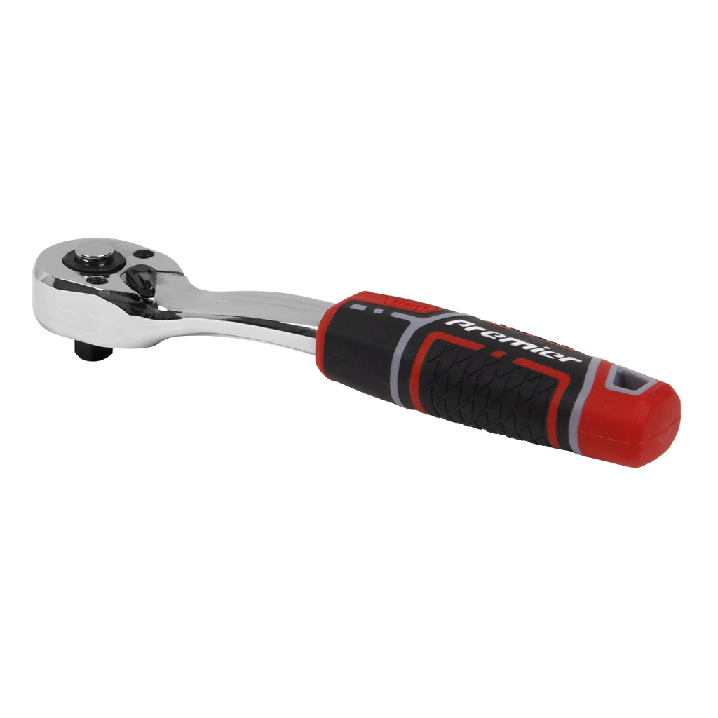 Sealey Premier Offset Ratchet Wrench with Flip Reverse 1/4"Sq Dr