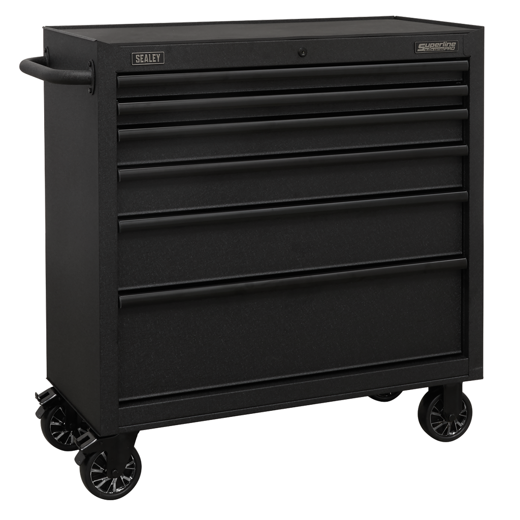 Sealey Superline PRO® Black Edition Rollcab with 6 Soft Close Dr