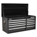 Sealey Superline PRO® Heavy-Duty Topchest 10 Drawer - Black