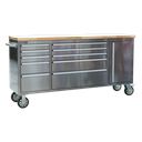 Sealey Premier™ Mobile Stainless Steel Tool Cabinet & Cupboard 1