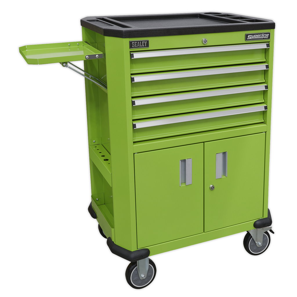 Sealey Superline PRO® Tool Trolley with 4 Drawers & 2 Door Cupbo