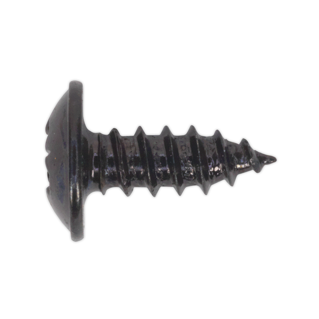 Sealey Self-Tapping Pozi Flanged Head Screw 3.5 x 10mm, Black - 