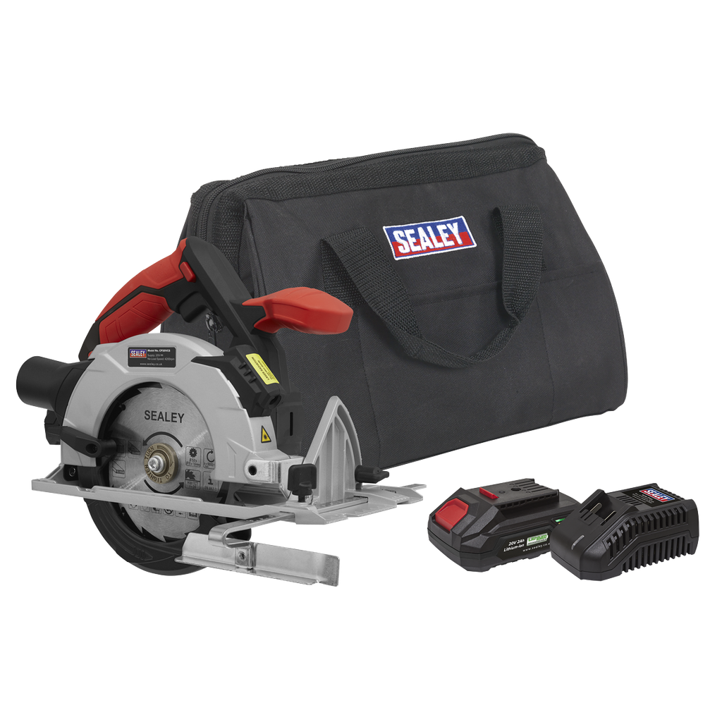 Sealey SV20 Series 150mm Cordless Circular Saw Kit 20V 2Ah