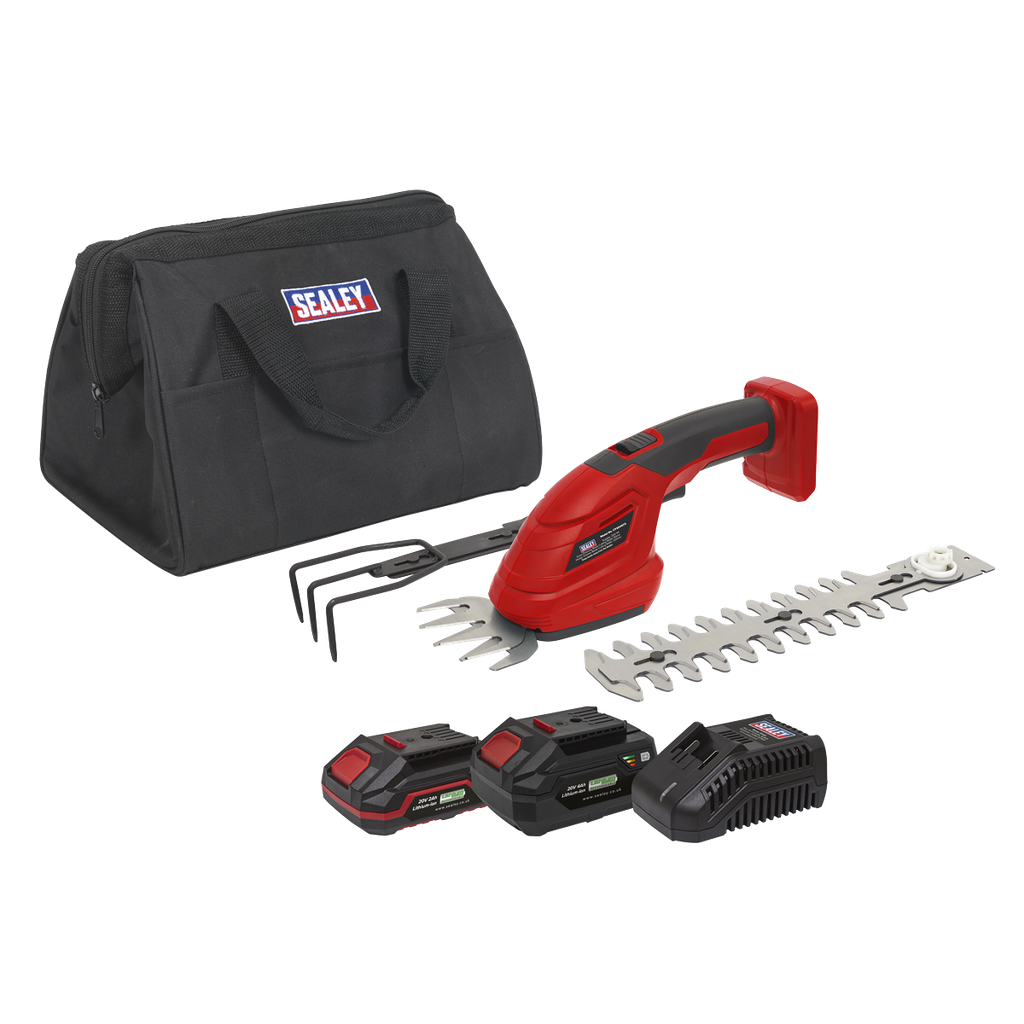 Sealey SV20 Series 3-in-1 Cordless Garden Tool 20V - 2 Batteries