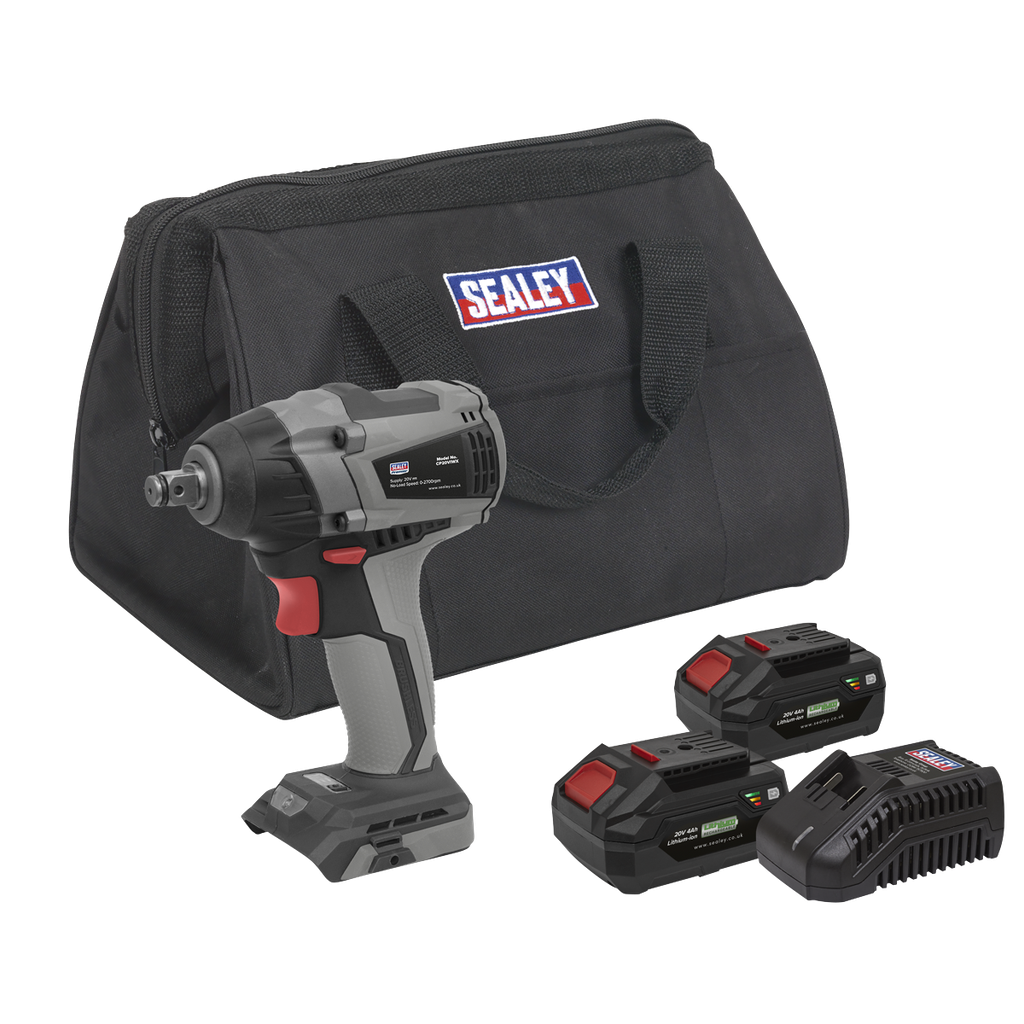 Sealey Premier SV20 Series 1/2"Sq Drive Brushless Cordless Impac