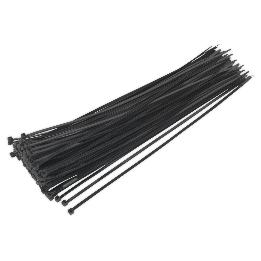 Sealey Cable Tie 380 x 4.8mm, Black - Pack of 100
