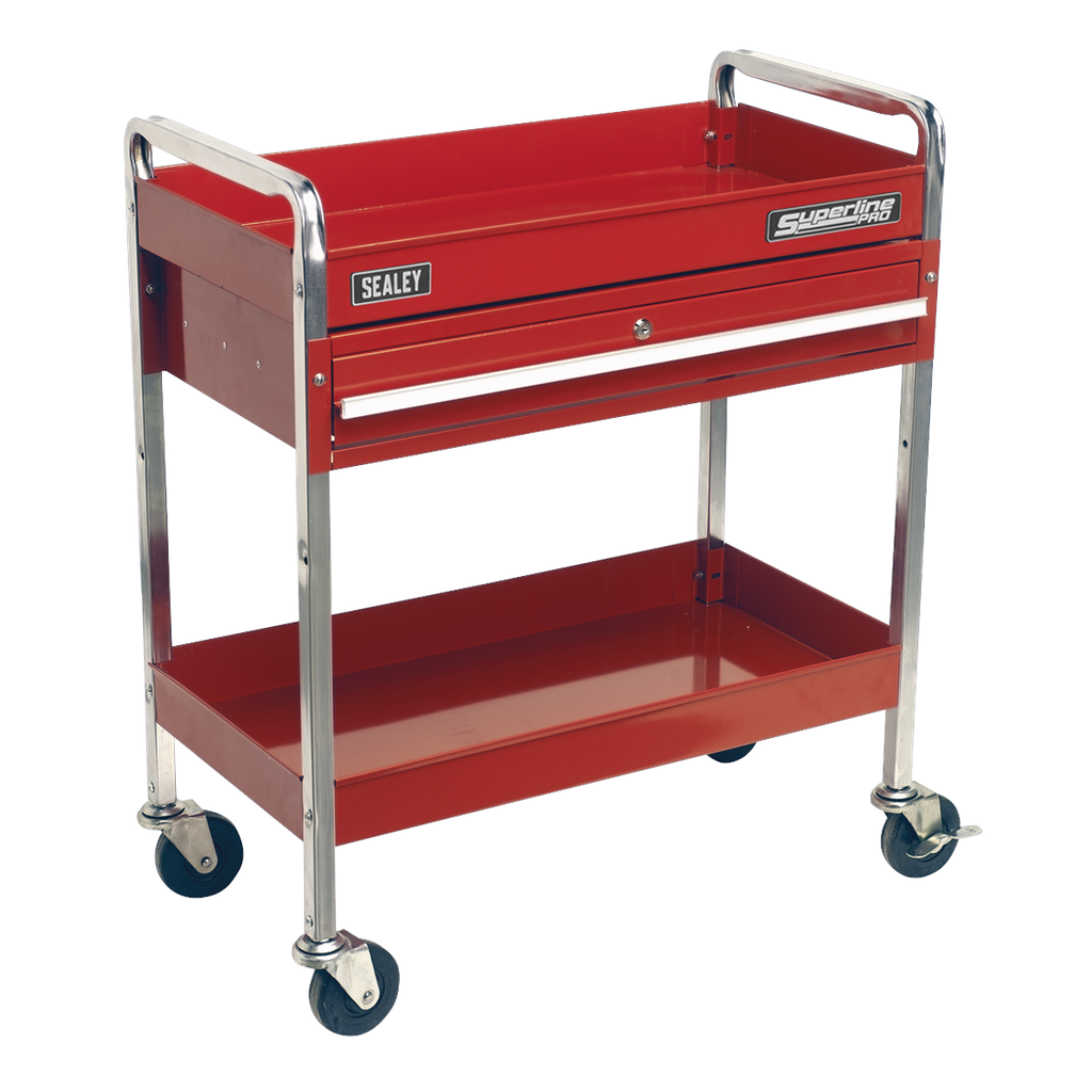 Sealey Superline PRO® Heavy-Duty Trolley with Lockable Drawer 2-