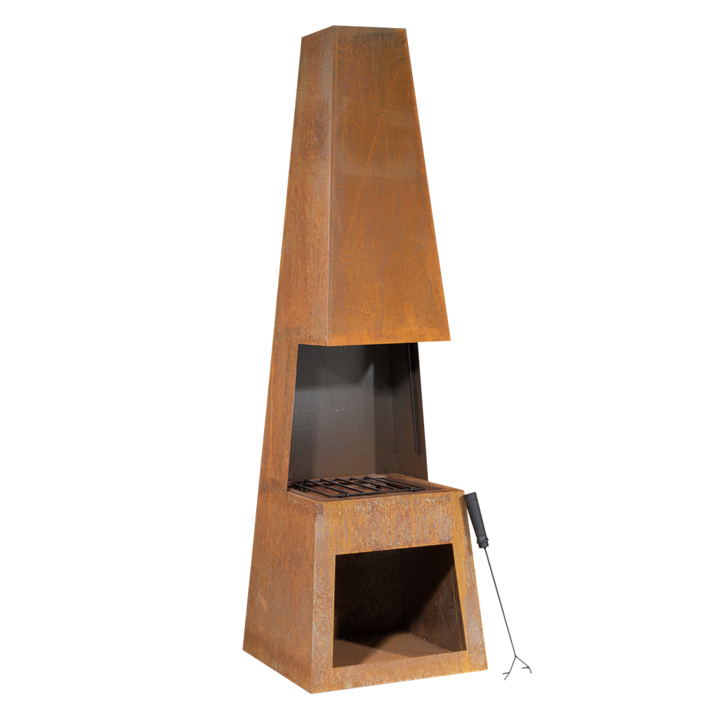 Sealey Dellonda Outdoor Chiminea Fireplace Heater Firewood Stora