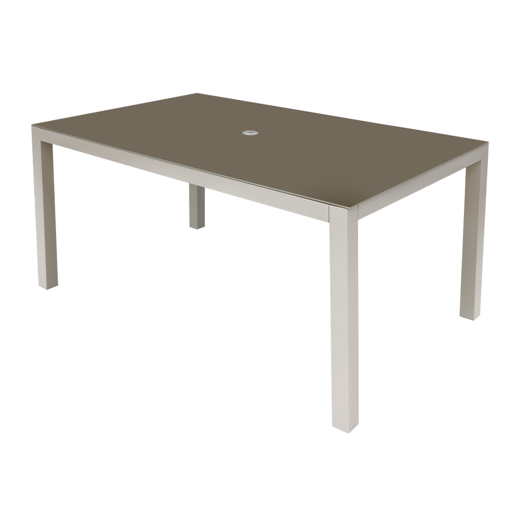 Sealey Dellonda Fusion Aluminium Garden Dining Table with Temper