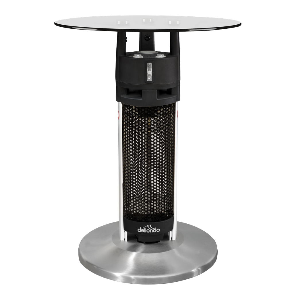 Sealey Dellonda Bistro Table with 1200W Heater, 65cm, Black/Stai