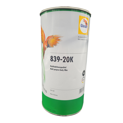 9.79kg Cartridge Glasurit 839-20K Multi Pupose Body Filler White