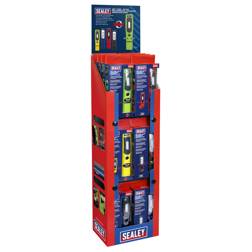 Sealey LED3602 Series Inspection Light Combination - Display Pac