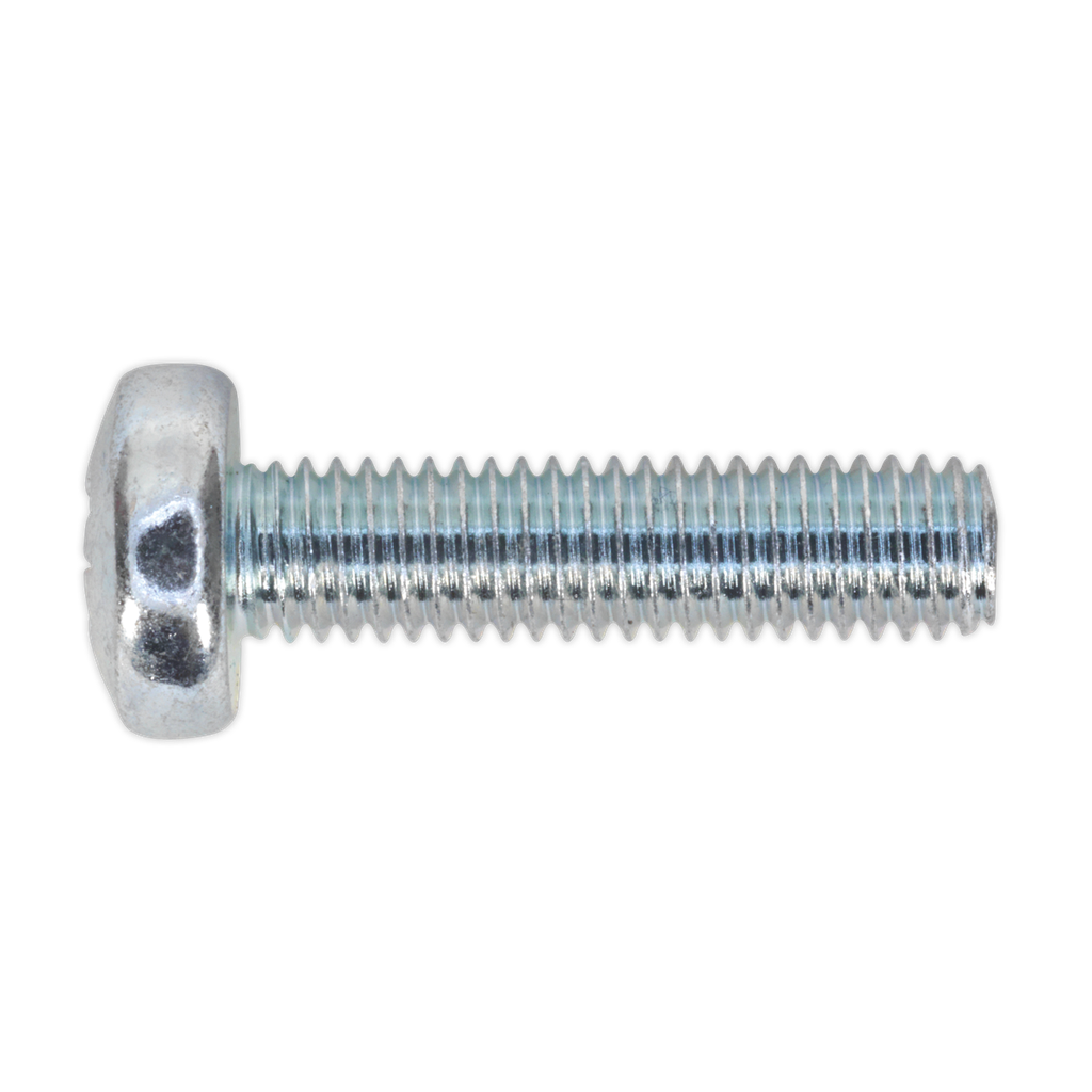 Sealey Zinc Plated Pan Head Pozi Machine Screw M5 x 20mm, DIN 79