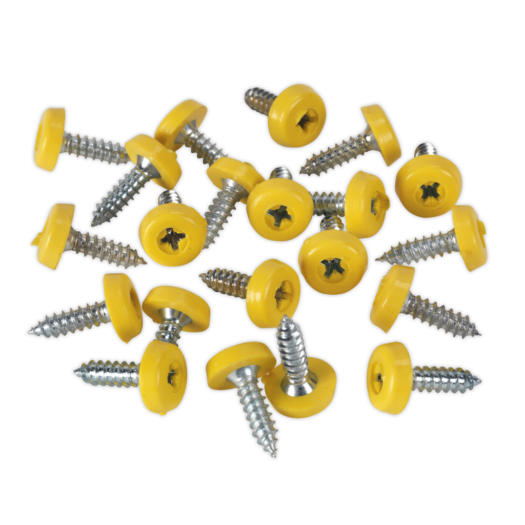Sealey Numberplate Screw with Plastic Enclosed Head 4.8 x 18mm, 