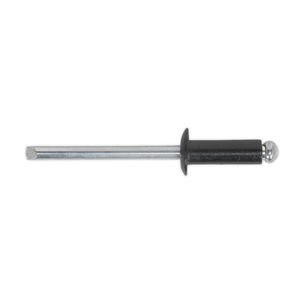 Sealey Aluminium Standard Flange Rivet 4 x 10mm, Black - Pack of