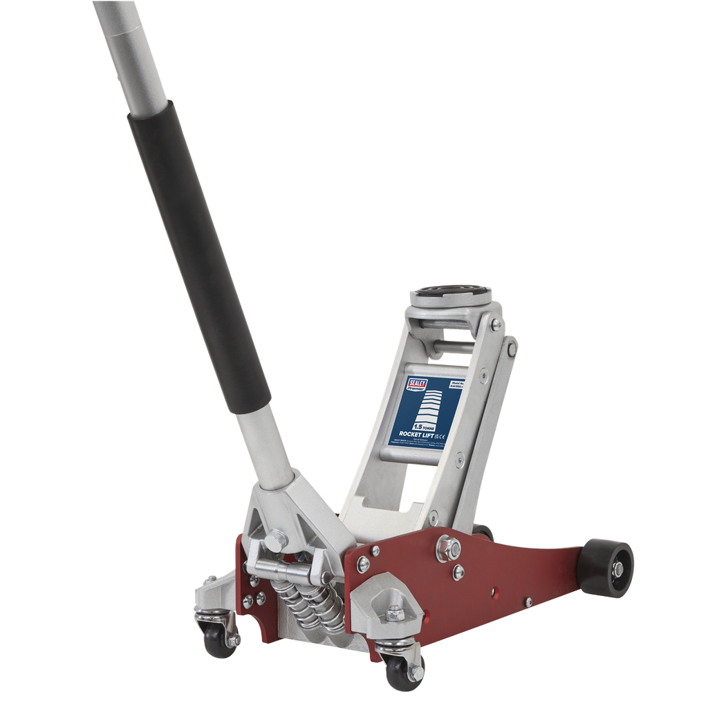 Sealey Premier Low Profile Aluminium Trolley Jack with Rocket Li