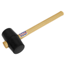 Sealey Premier Rubber Mallet 1.75lb - Black