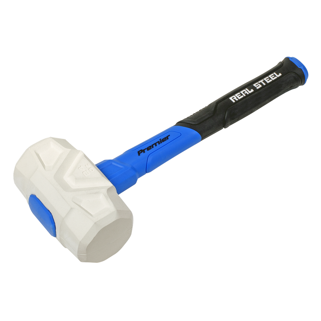 Sealey Premier Rubber Mallet with Fibreglass Shaft & Graphite Co