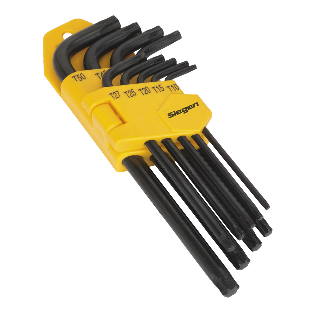 Sealey Siegen Long TRX-Star* Key Set 9pc