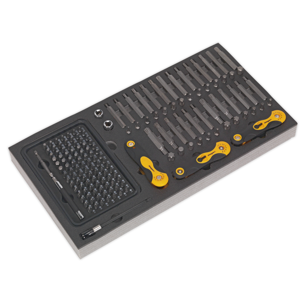 Sealey Siegen Specialised Bit Set & Folding Hex Keys with Tool T