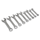 Sealey Siegen Stubby Combination Spanner Set 9pc