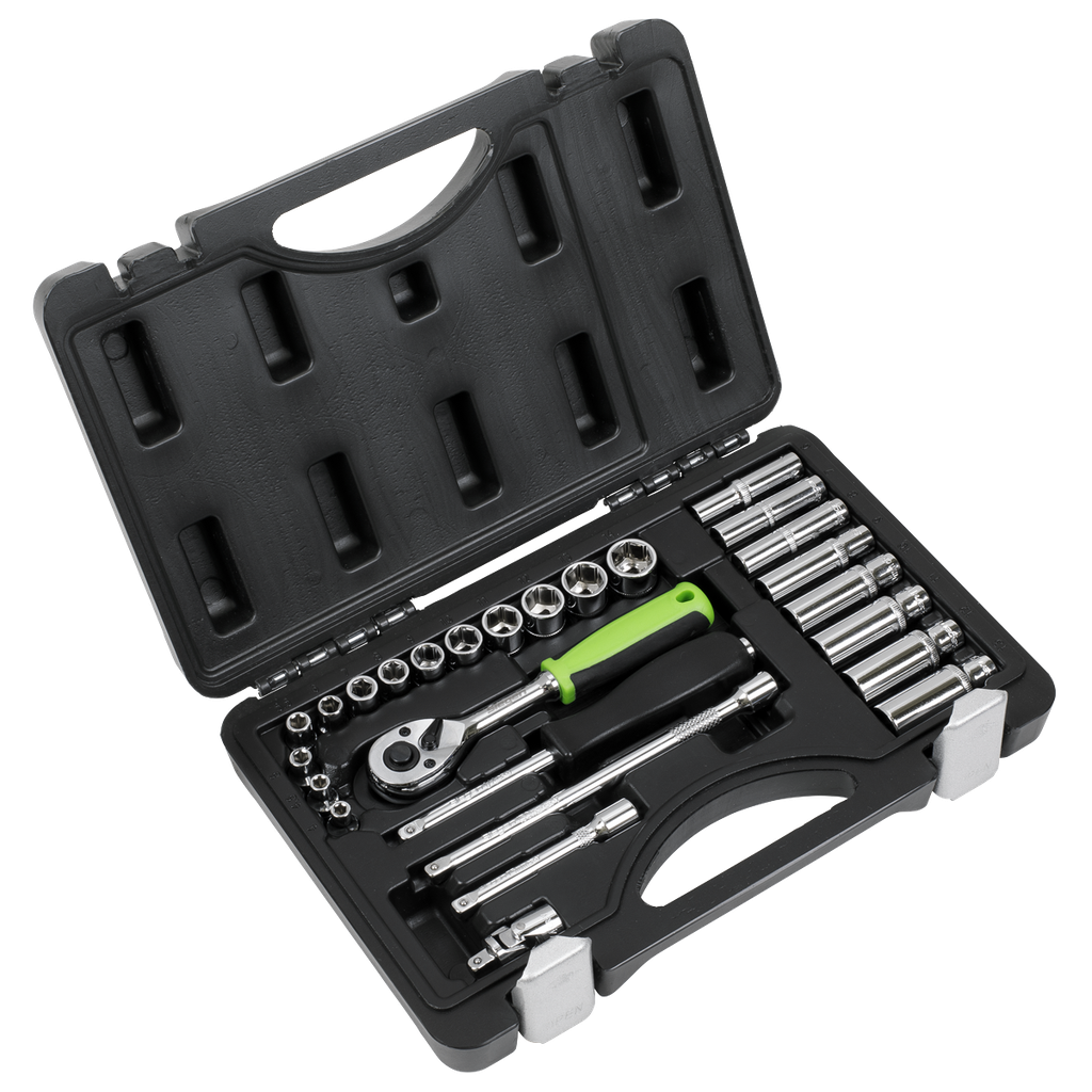 Sealey Siegen Socket Set 1/4"Sq Drive 26pc