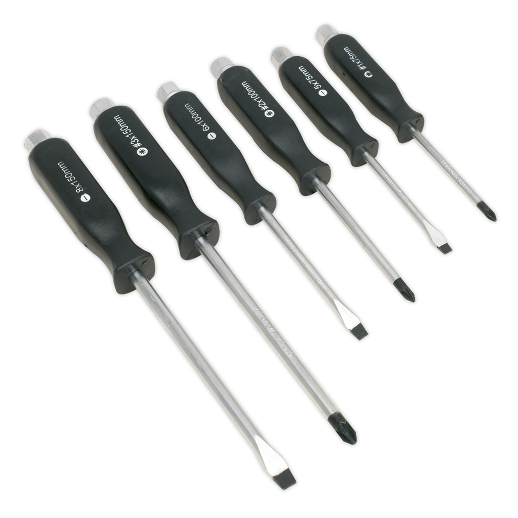 Sealey Siegen Hammer-Thru Screwdriver Set 6pc