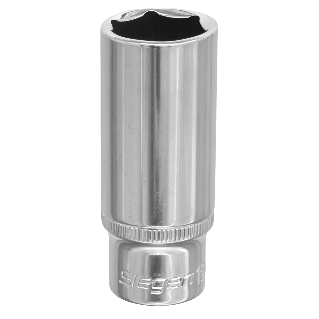 Sealey Siegen Deep Socket 3/8"Sq Drive 19mm