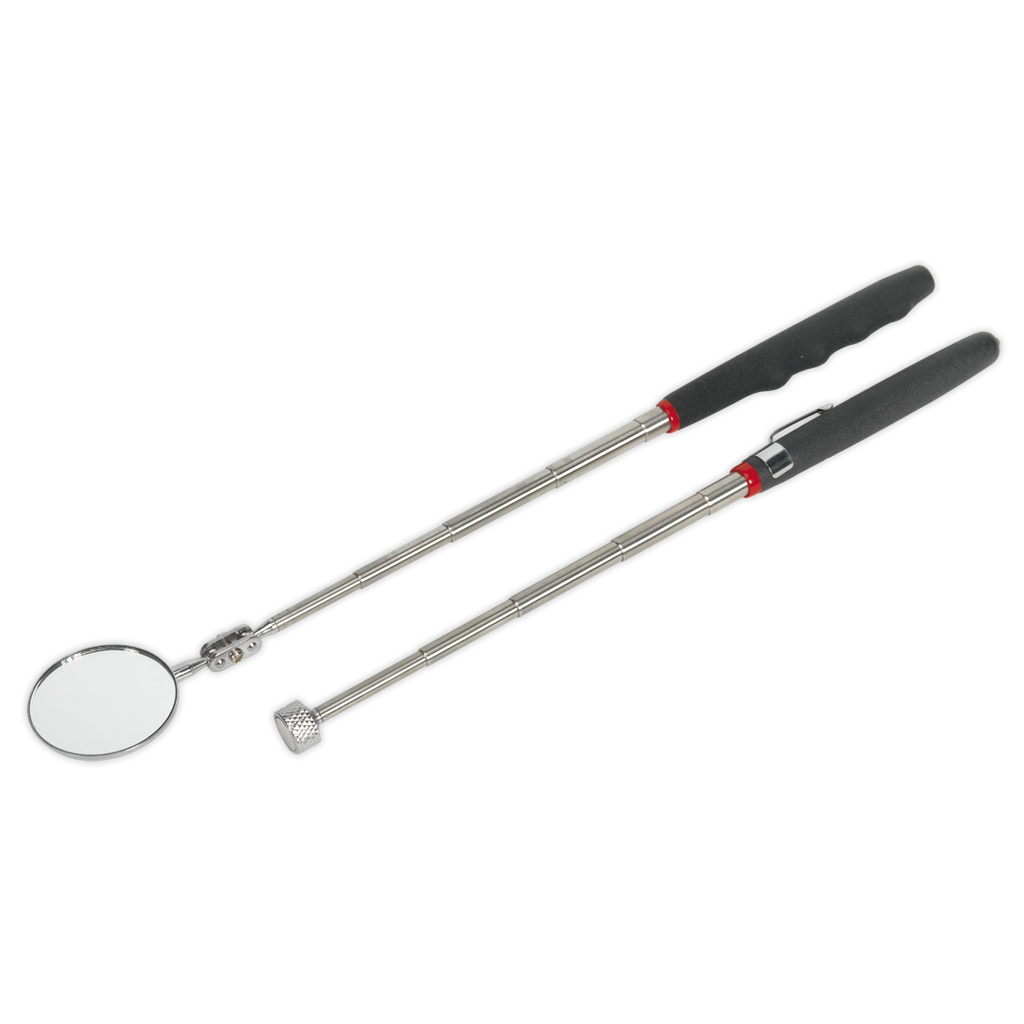 Sealey Siegen Telescopic Magnetic Pick-Up Tool & Inspection Mirr