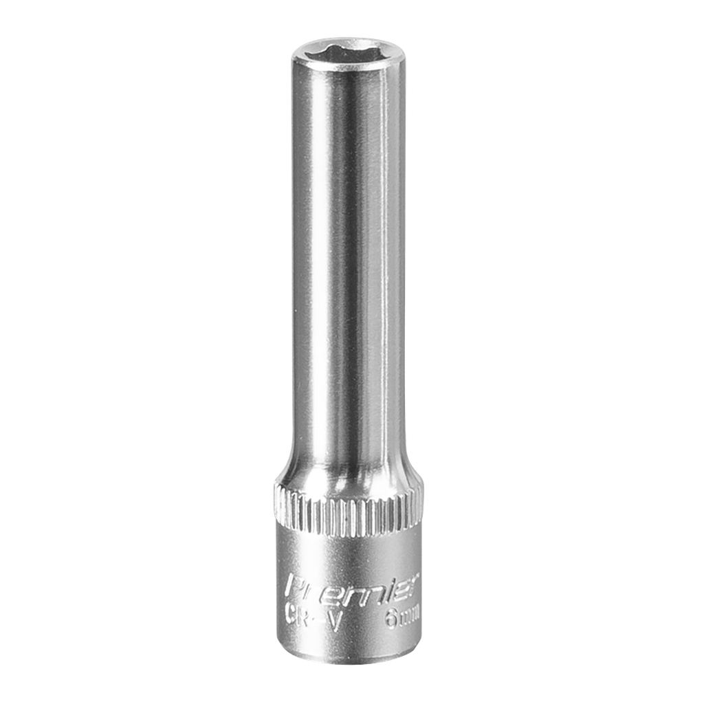 Sealey Premier Deep Socket 1/4"Sq Drive 6mm