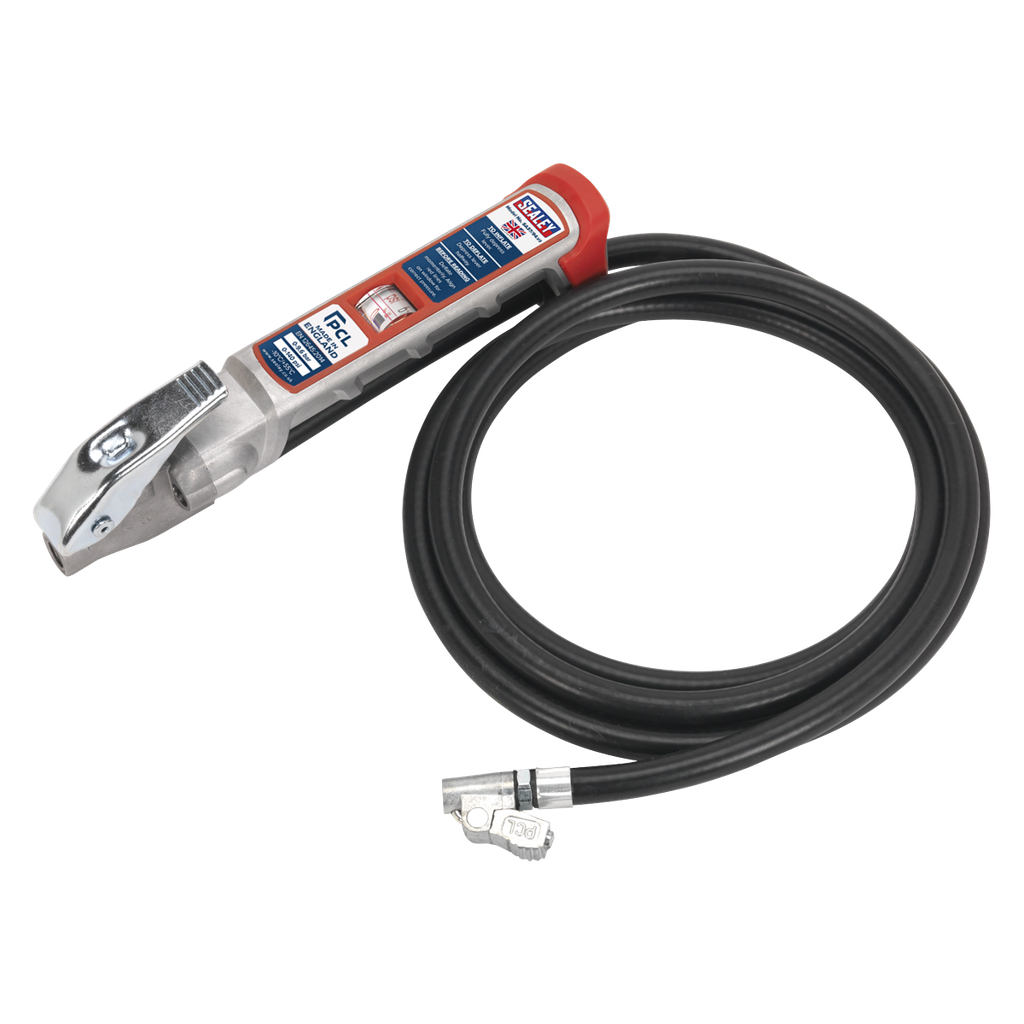 Sealey PCL Professional Tyre Inflator with 2.5m Hose & Clip-On C