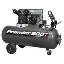 Sealey Premier 200L Belt Drive Air Compressor with Front Control