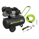 Sealey 50L V-Twin Direct Drive Air Compressor 3hp with Air Acces