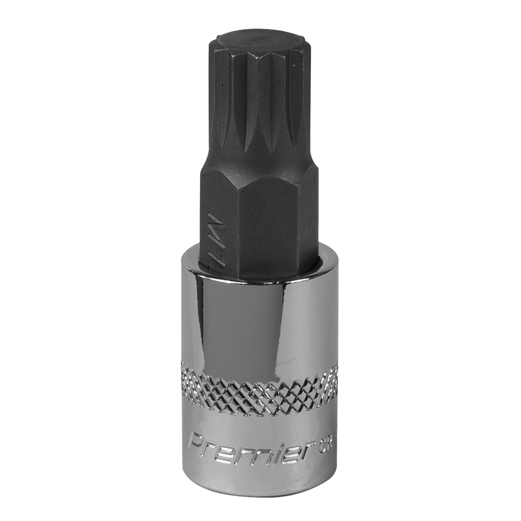 Sealey Premier Spline Socket Bit 3/8"Sq Drive M12