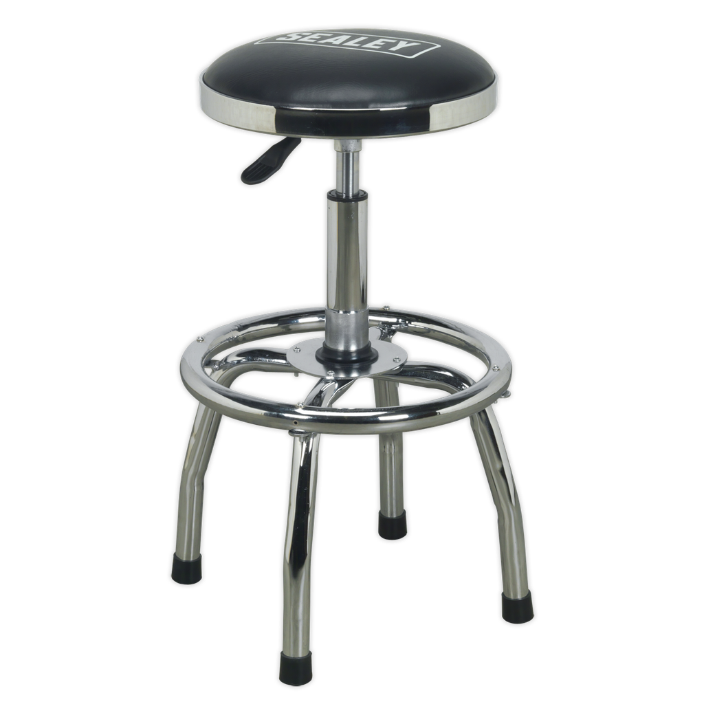 Sealey Pneumatic Stool Heavy-Duty Workshop with Adjustable Heigh