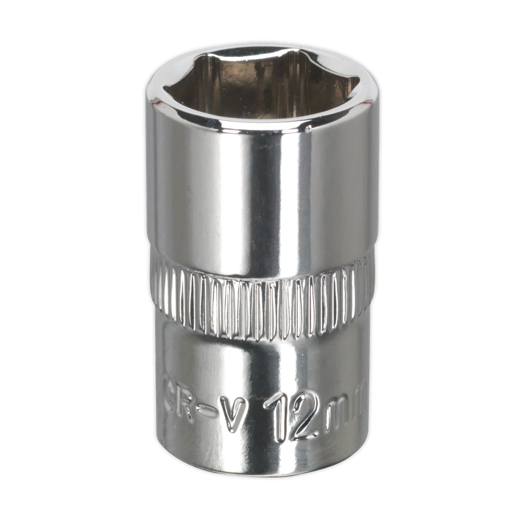 Sealey Premier Fully Polished Socket 3/8"Sq Drive 12mm