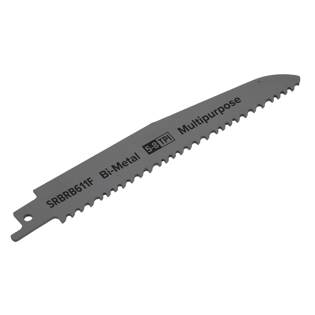 Sealey Multipurpose Reciprocating Saw Blade 150mm 5-8tpi - Pack 