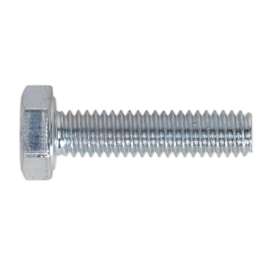Sealey 8.8 Zinc Plated HT Setscrew M4 x 10mm, DIN 933 - Pack of 