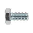 Sealey 8.8 Zinc Plated HT Setscrew M6 x 12mm, DIN 933 - Pack of 