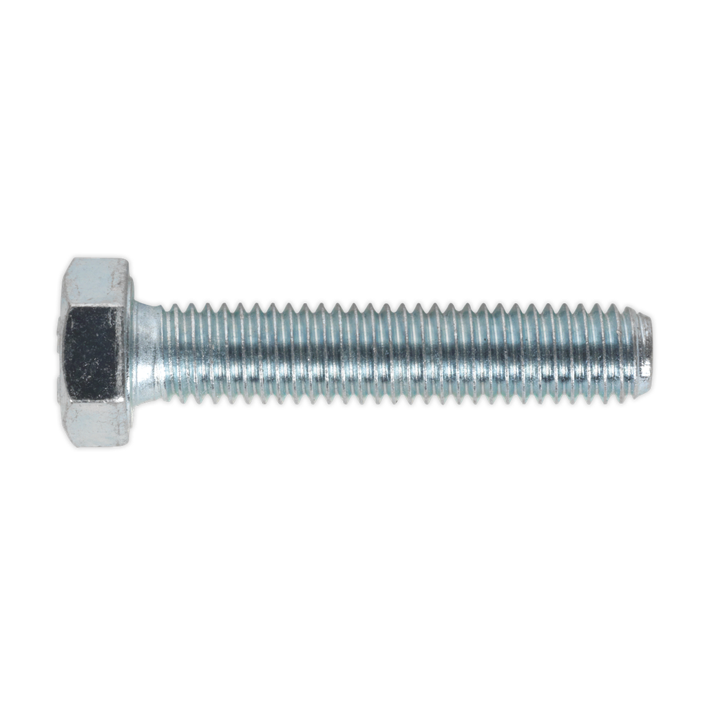 Sealey 8.8 Zinc Plated HT Setscrew M8 x 40mm, DIN 933 - Pack of 
