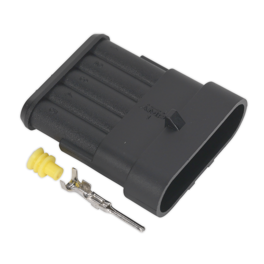 Sealey 5-Way Superseal Male Connector - Pack of 3