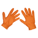 Sealey Diamond Grip Extra-Thick Nitrile Powder-Free Gloves, Oran