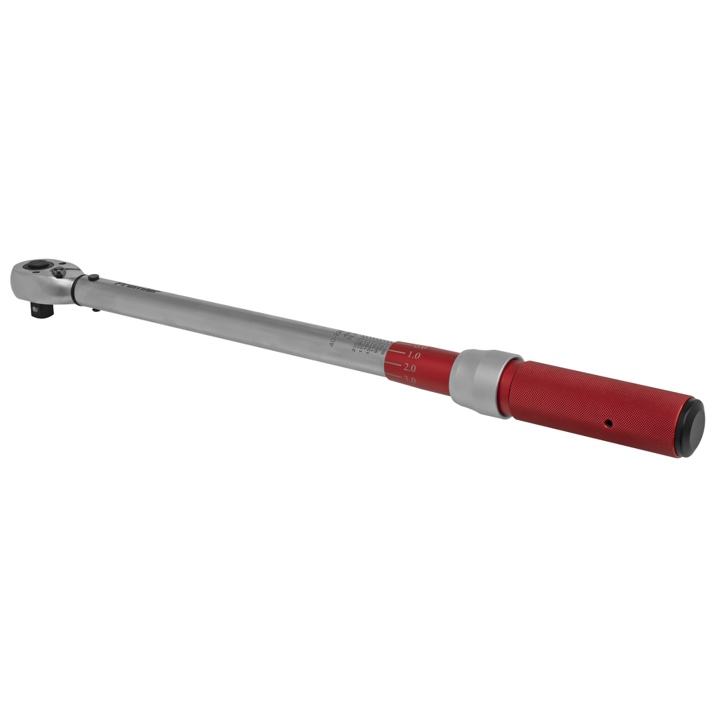 Sealey Premier Calibrated Micrometer Torque Wrench 1/2"Sq Drive 