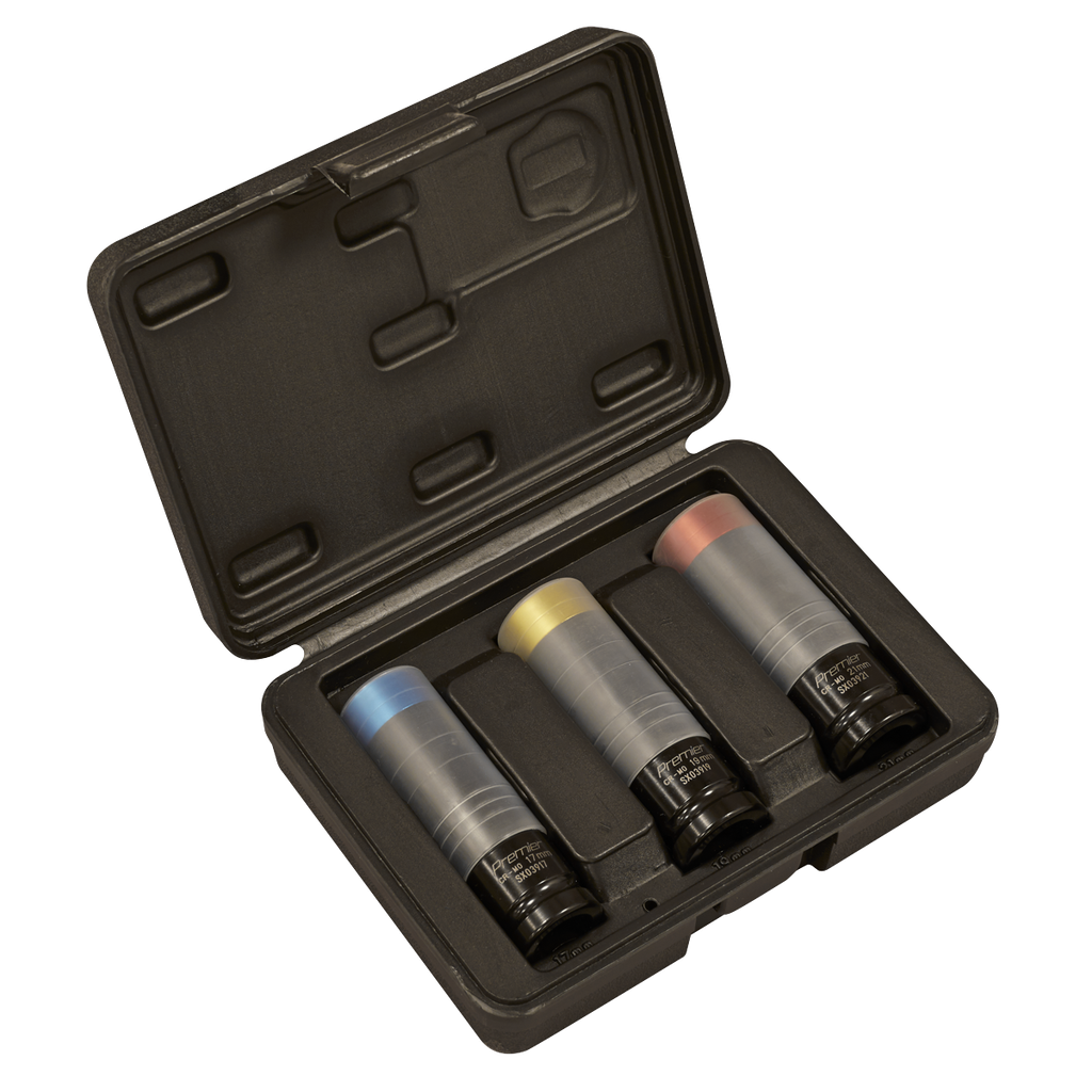 Sealey Premier Alloy Wheel Ultra-Power Impact Socket Set 1/2"Sq 