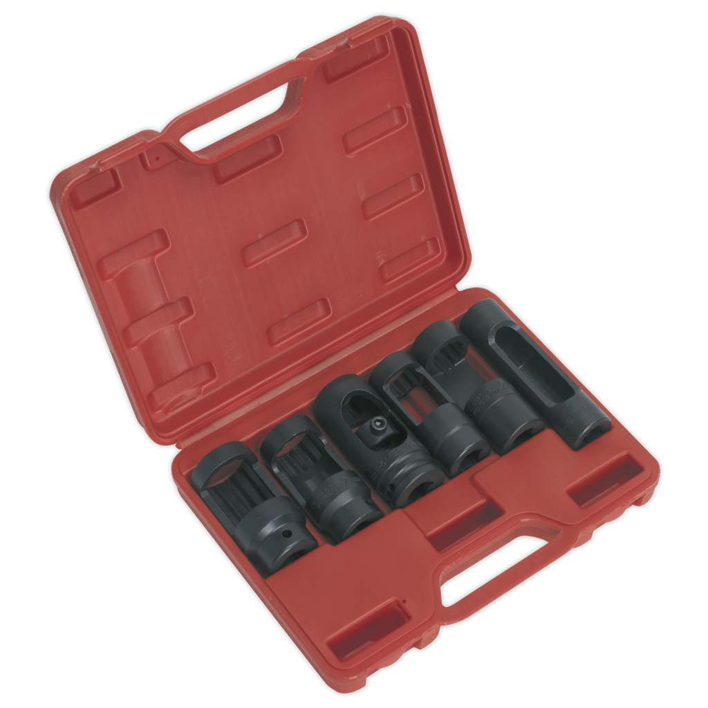 Sealey Diesel Injector Window Socket Set 1/2"Sq Drive 6pc