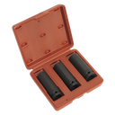 Sealey Deep Impact Socket Set 1/2"Sq Drive 3pc