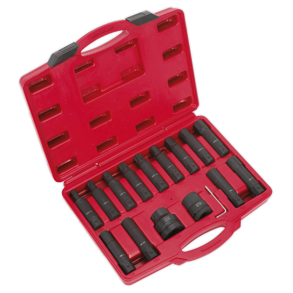 Sealey Impact Hex, TRX-Star* & TRX-Star* Female Socket Bit Set 3