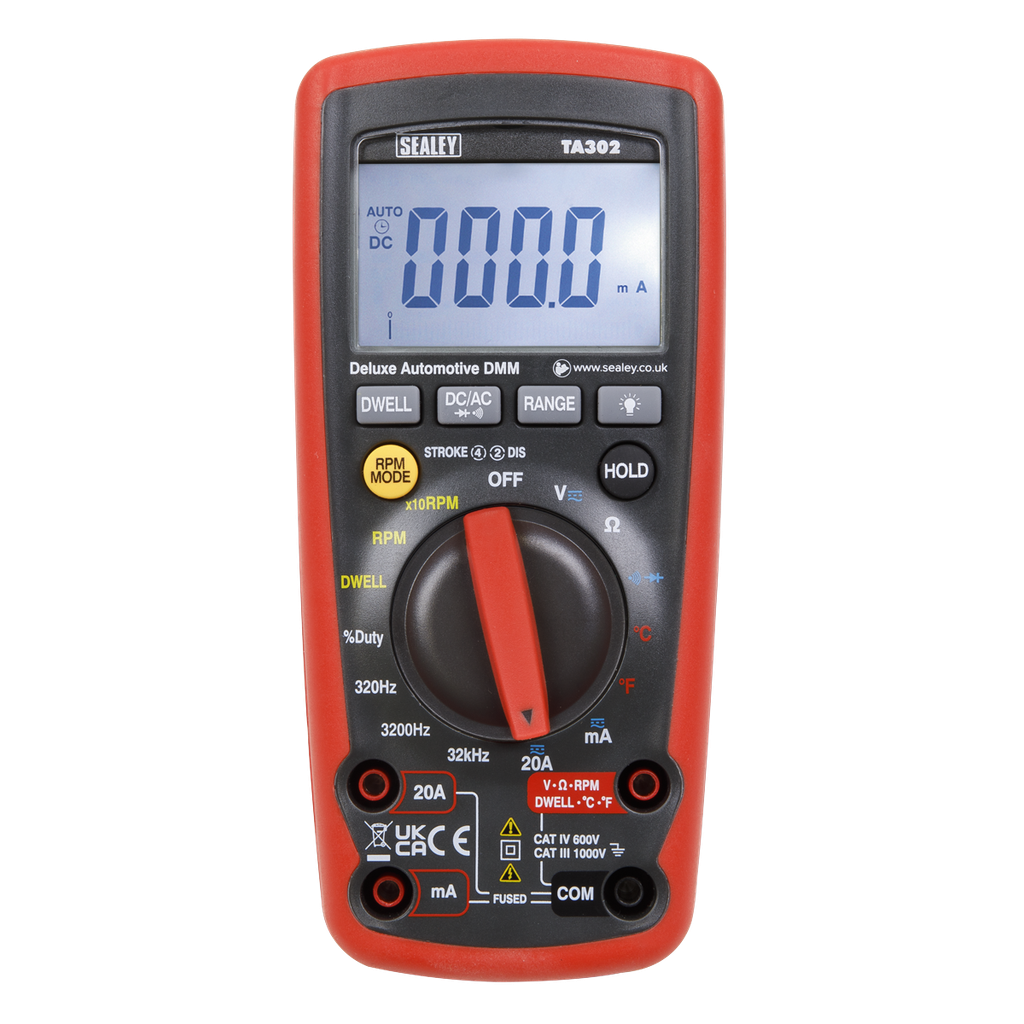 Sealey 12-Function Digital Automotive Multimeter with Inductive 